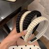 New Fashion Headband For Women Classic Dot Point Hairband Black White Headwear Summer Cool Hair Accessories Girls