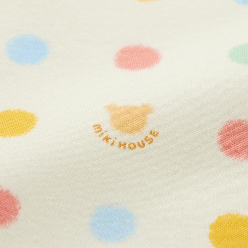MIKI HOUSE Decke, 70x80cm, Bärenmuster, Nickerchen-Decke, Hergestellt in Japan, für Jungen und Mädchen, Baby, Kinder, Kleinkindbekleidung, 46-8396-680, Elfenbein