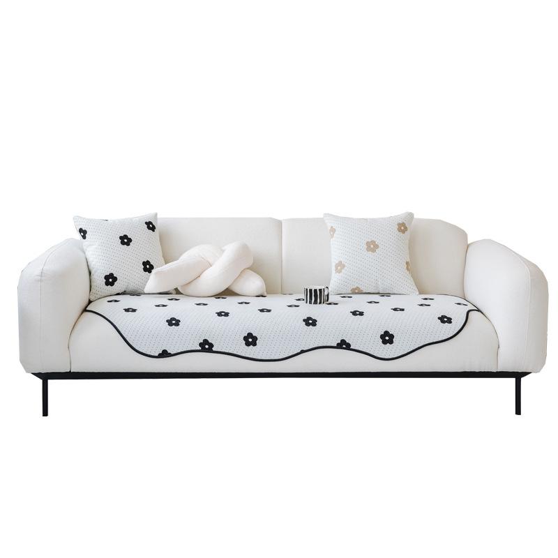 Unregelmäßig geformtes Sofakissen, universelles Anti-Rutsch-Sitzkissen für alle Jahreszeiten, unregelmäßig geformter Sofabezug, Chenille-Sitzkissen