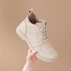100% Genuine Leather Shoes Women Ankle Boots Spring Autumn Retro Soft Cow Leather Brand Ladies Single Boots Mother Shoes Plus Size 41