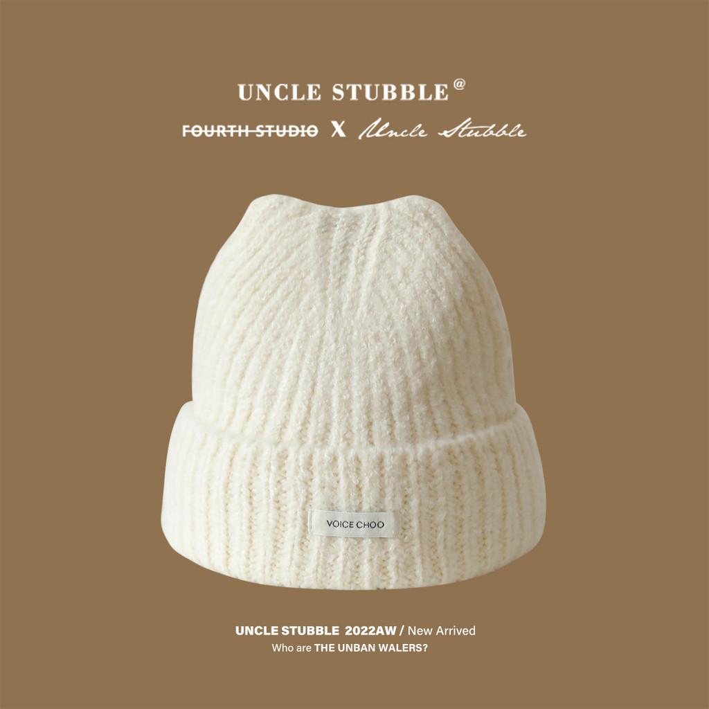 Women Woolen Knitted Beanie Cat Ear Solid Color Cold Protect Winter Fashion