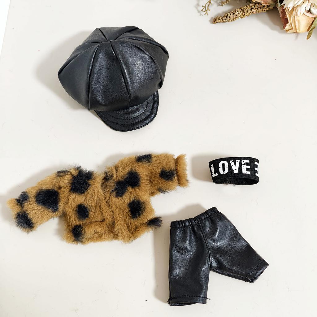 [Cloth Only] 20cm Bjd Doll Clothes Handmade Fashionable and Eye-catching Streetwear Trend