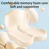 Memory Foam Seat Cushion with Back Support, L Shaped Car Office Chair Pad, Integrated Lumbar And Seat Cushion for Driving Desk