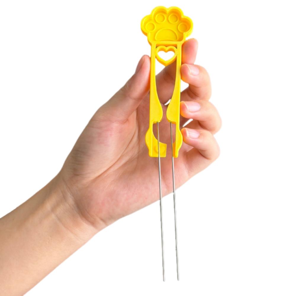 

Multifunctional Perler Bead Tweezer Handmade DIY Collage Bead Clip Handmade Accessories Cat s paw yellow