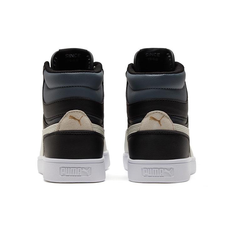 PUMA Unisex Shuffle Mid-Top Sneakers Black/White Men's 380748-07