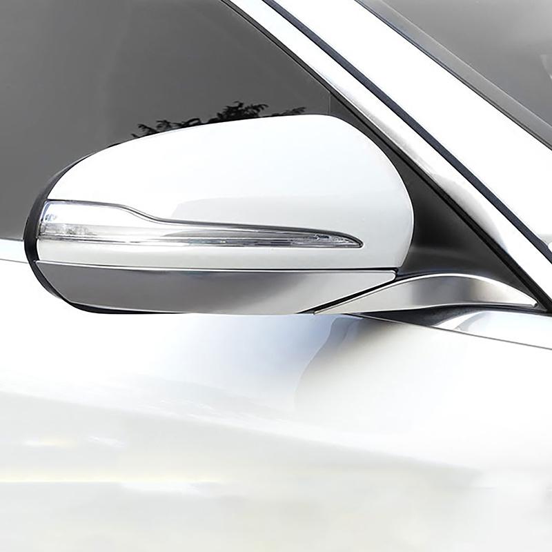 Car Side Door Rearview Mirror Shank Trim Strips For Mercedes Benz C Class W205 GLC X253 2016-2018 Exterior Accessories Stickers