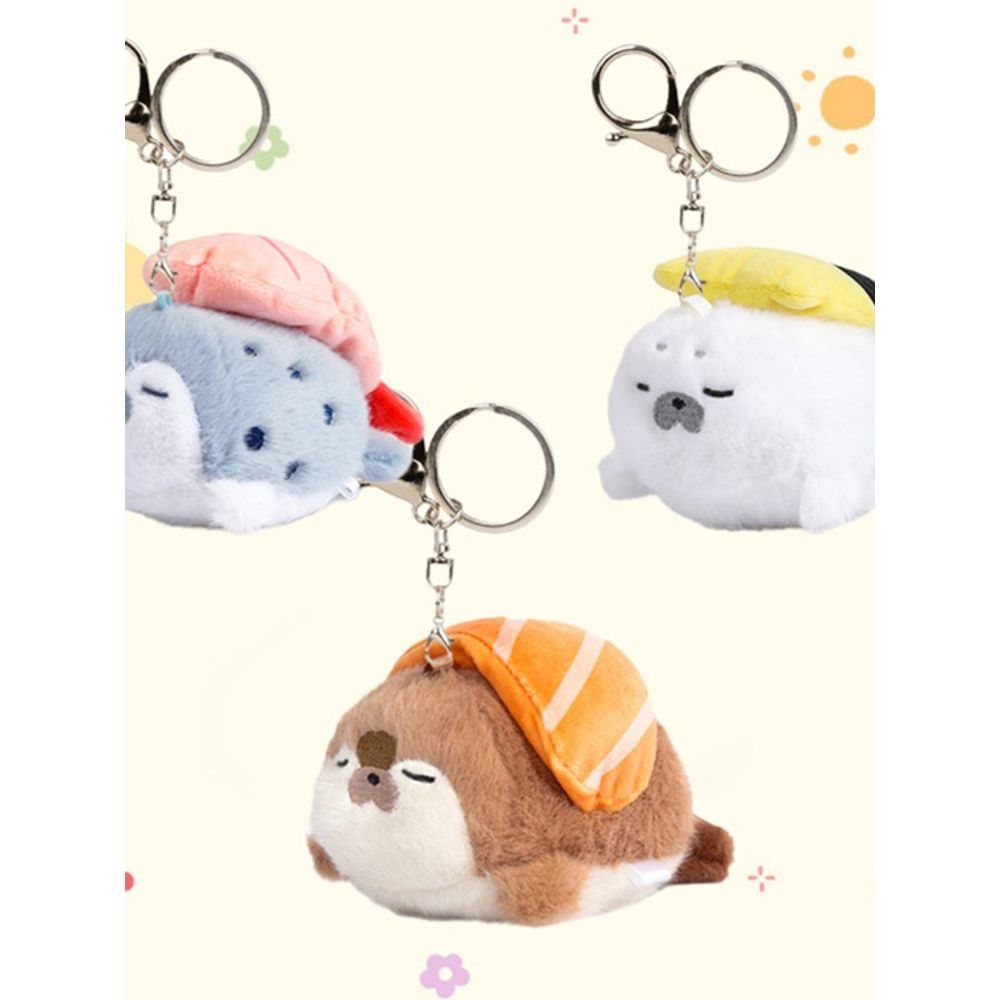 Bookaz [bookaz] Lazy Sushi Seal Keychain