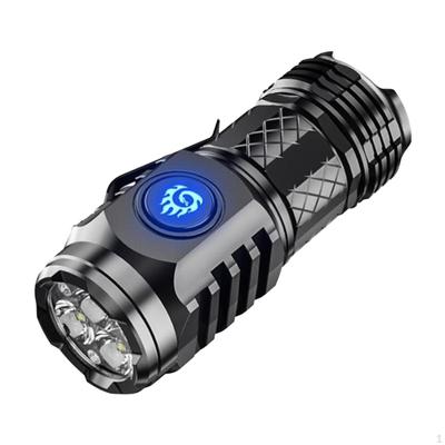 LED Flashlight Camping Torch 3 Lamp Beads Pocket Handheld Portable