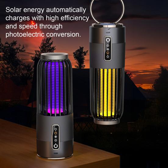 Mosquito Killers Lamp Powerful Thunder Shock Mosquito Killers with 365nm UV Light Bionic Trap USB Rechargeable Portable Mosquito Repellent for Indoor