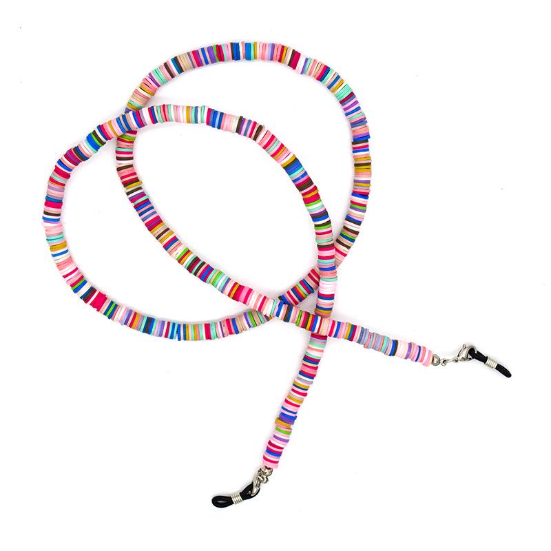 

Разноцветная цепочка для очков из полимерной глины: Ювелирный шнурок для очков и маски