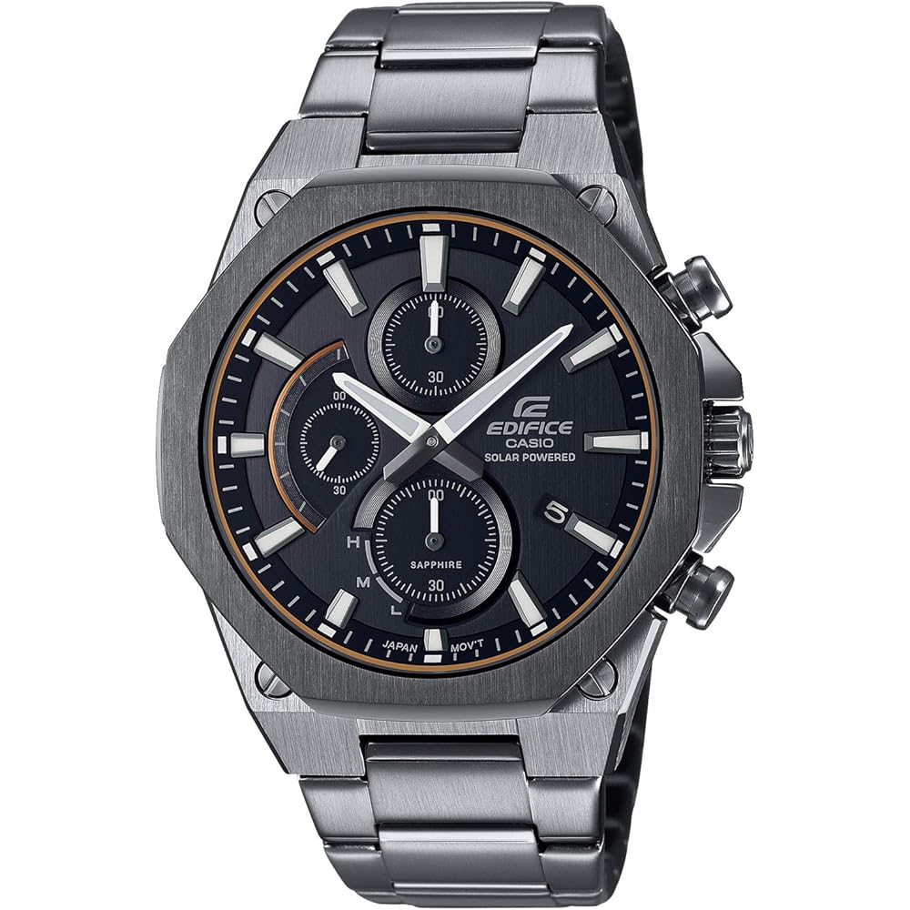 

Casio Edifice Solar Men s Watch EFS-S570YDC-1AJF Brown Leather Strap 100m Water Resistant
