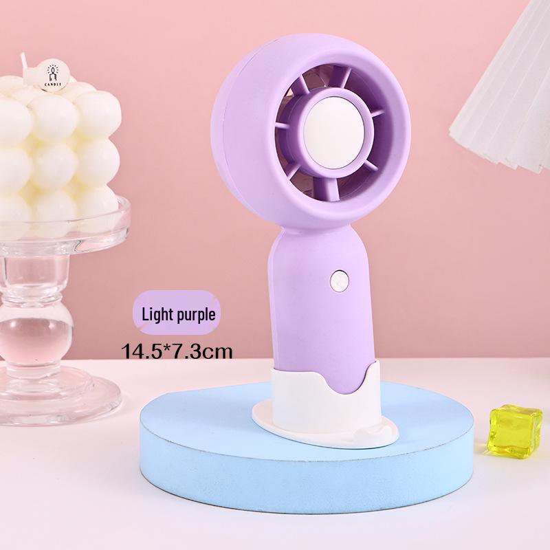 Portable USB Mini Fan - Silent Handheld & Desktop Fan for Travel or Study