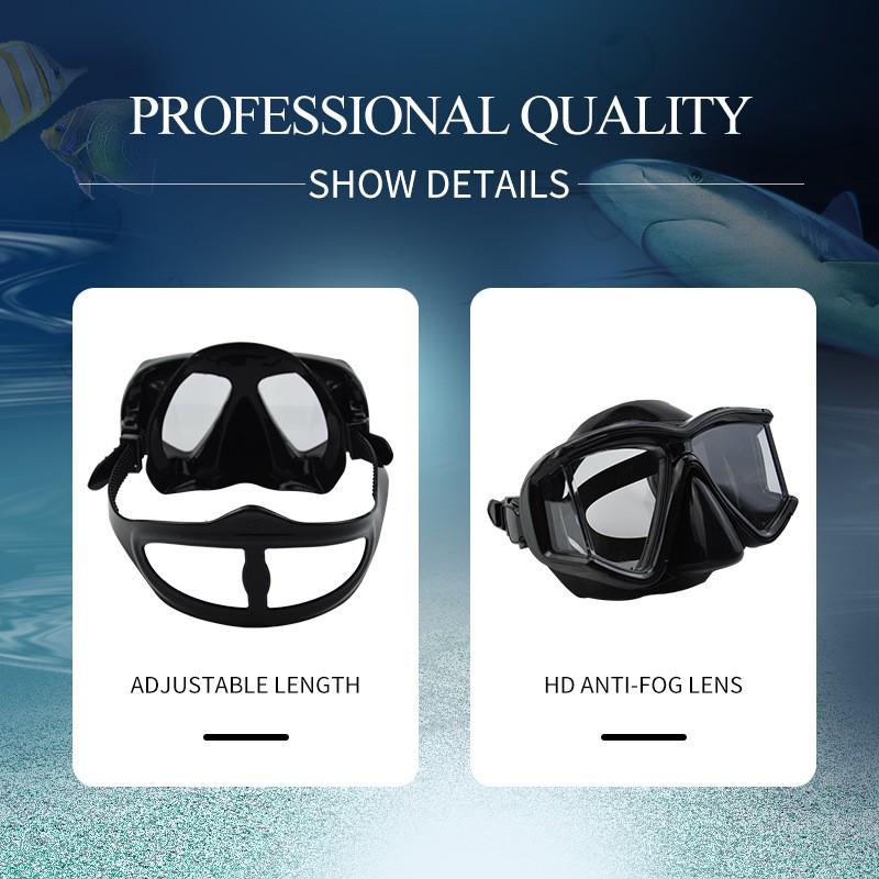 Snorkel Set Adults Anti-Fog Diving Mask Snorkeling Gear Swimming Beach Water Sports
