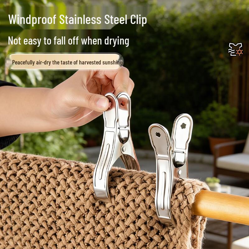 HOUYA Stainless Steel Clothes Clips