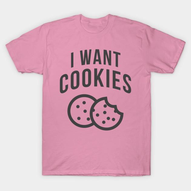 T Shirt Women I Want Cookies Harajuku Print Kawaii Tshirt Summer Short Sleeve Female T-Shirt Top Tee