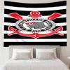 Fußballverein Emblem Wandteppich zum Aufhängen für Schlafzimmer, Wohnzimmer, Spielzimmer, Dekorationskunstzimmer Wandteppich Feiertags- und Geburtstagsgeschenke