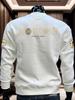 Men's Retro Round Neck Printed Hoodie - Thick Velvet Layer, Trendy Long Sleeve for Autumn/Winter