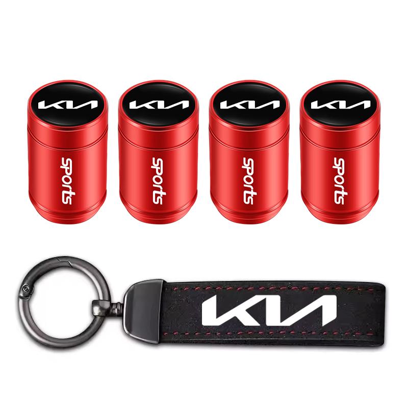 Car Tire Wheel Valve Cap Cover/Car Key Chain Ring Keychain for Kia Sportage Niro Morning Optima K7 K5 K8 K3 K9 Cerato Venga snpwz70