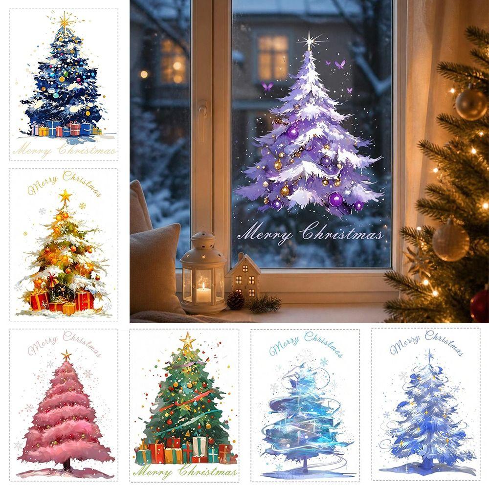 Static Cling Christmas Window Decals Holiday Glass Decals Static Cling Stickers  Home Holiday Decor