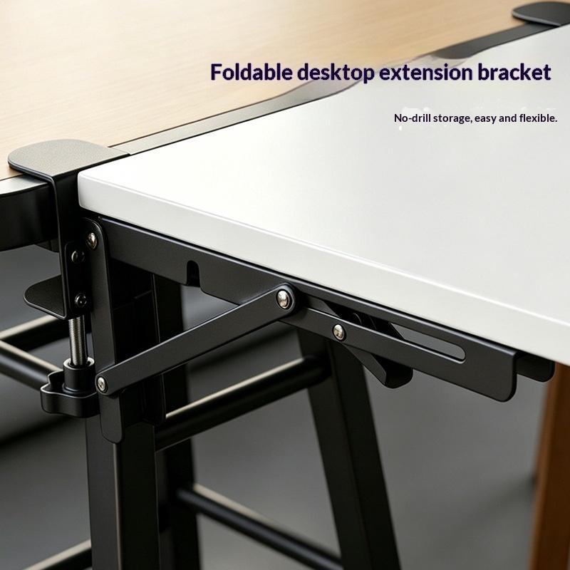 1Pcs L-Shaped Desktop Bracket Heavy-Duty Punch-Free Space-Saving Desktop Extension Plate Rack Hardware Accessories