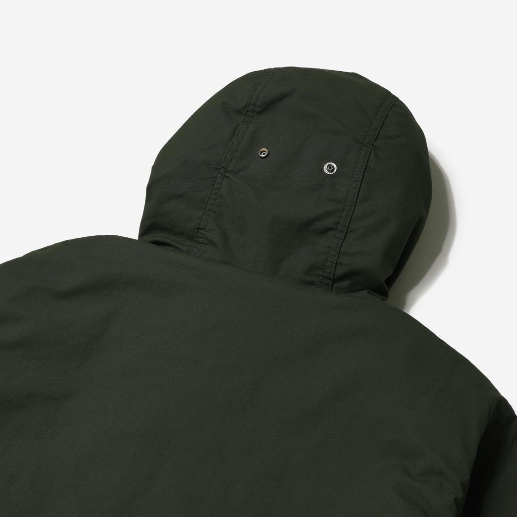 UNIQLO Engineered Garments Collaboration FW23 Classic Hoodie Zipper Design Heat-Absorbing Lined Mid-Length Hooded Coat Unisex coats Olive 467596-57