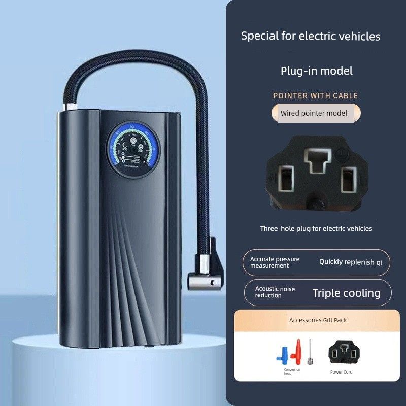 Electric Car Air Pump, Portable Car Air Pump, Wireless Tire Multi-Function Air Pump