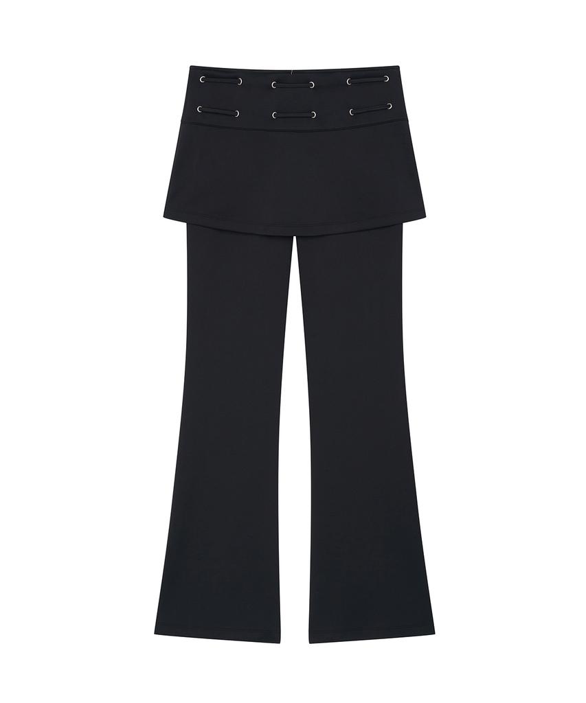 Saendeulig Eyelet Skirt Pants_Black
