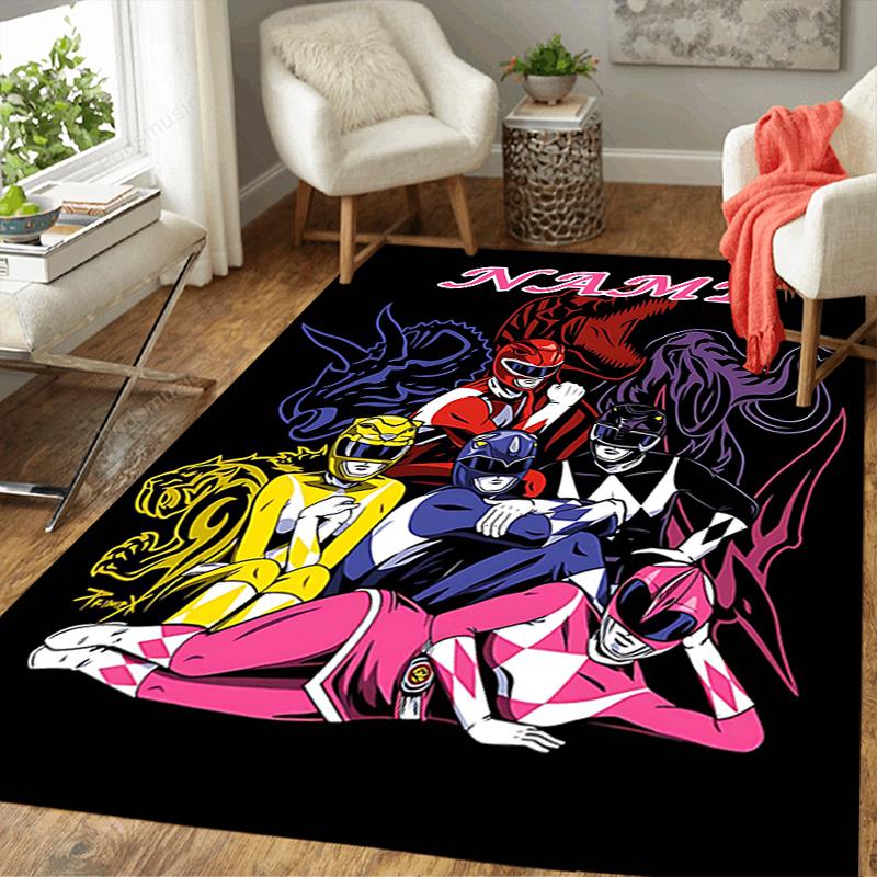 Custom 1Pc Power Rangers Artwork Rug Office Carpet Indoor Outdoor Entrance Doormat Nonslip Soft And Comfortable Living Room D2915214