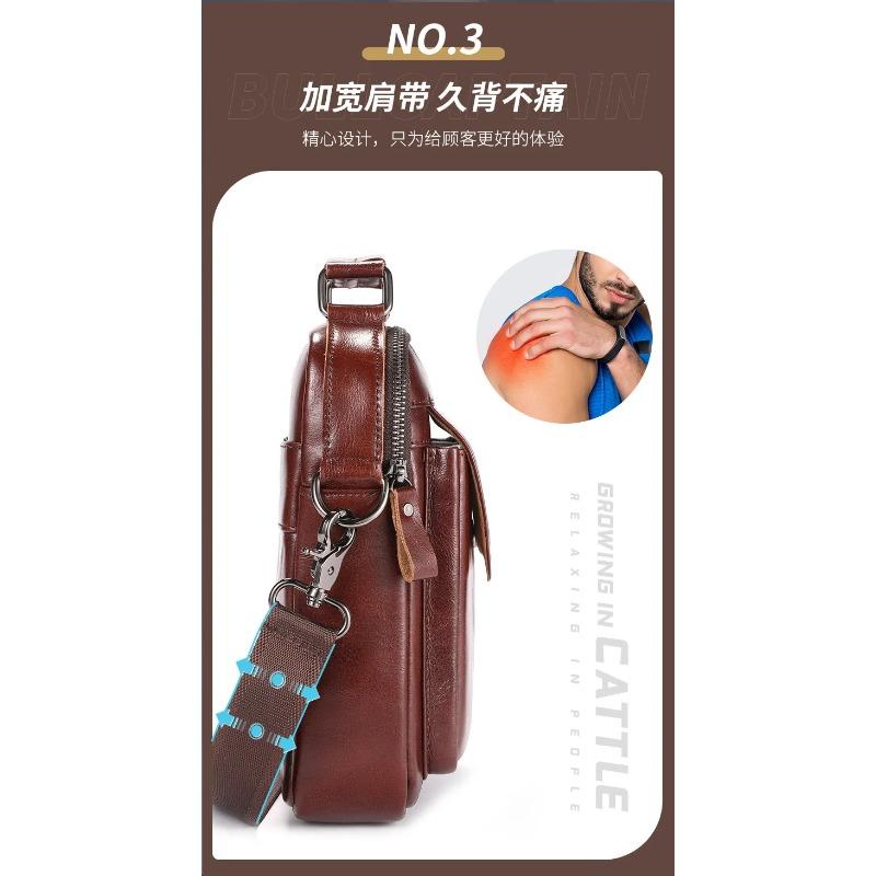 Neue Herrenhandtasche aus Rindsleder Mode Umhängetasche Geschenk für Ehemann Handtasche mit großem Fassungsvermögen Umhängetaschen Designertasche