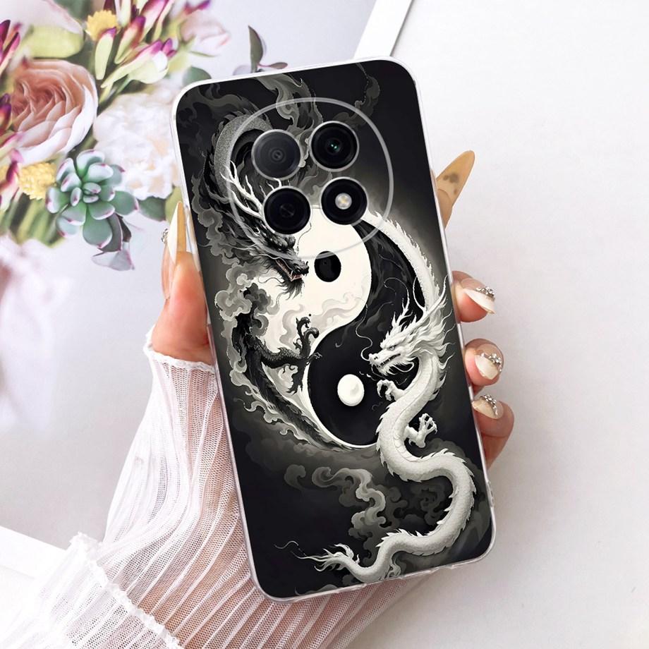 For Oppo A5 Pro A5X A5 4G 5G / Oppo K13x Global Phone Case Clear Soft TPU Bumper Cover Cat Cartoon Luxury Butterfly Flower Funda