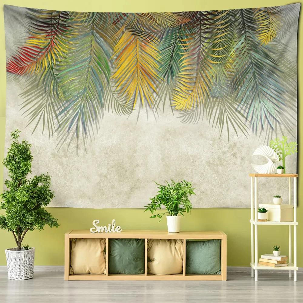 Creative Flowers Tapestry Nature Plant Floral Tapestry Wall Hanging Cloth Tapestries Home Bedroom Living Room Decor Tapestries