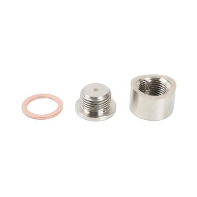 Stainless Steel O2 Oxygen Sensor M18 X 1.5 Bung Mounting Bungs And Plugs Adapter With Flat Or Notched Style Mounting Nut THB078