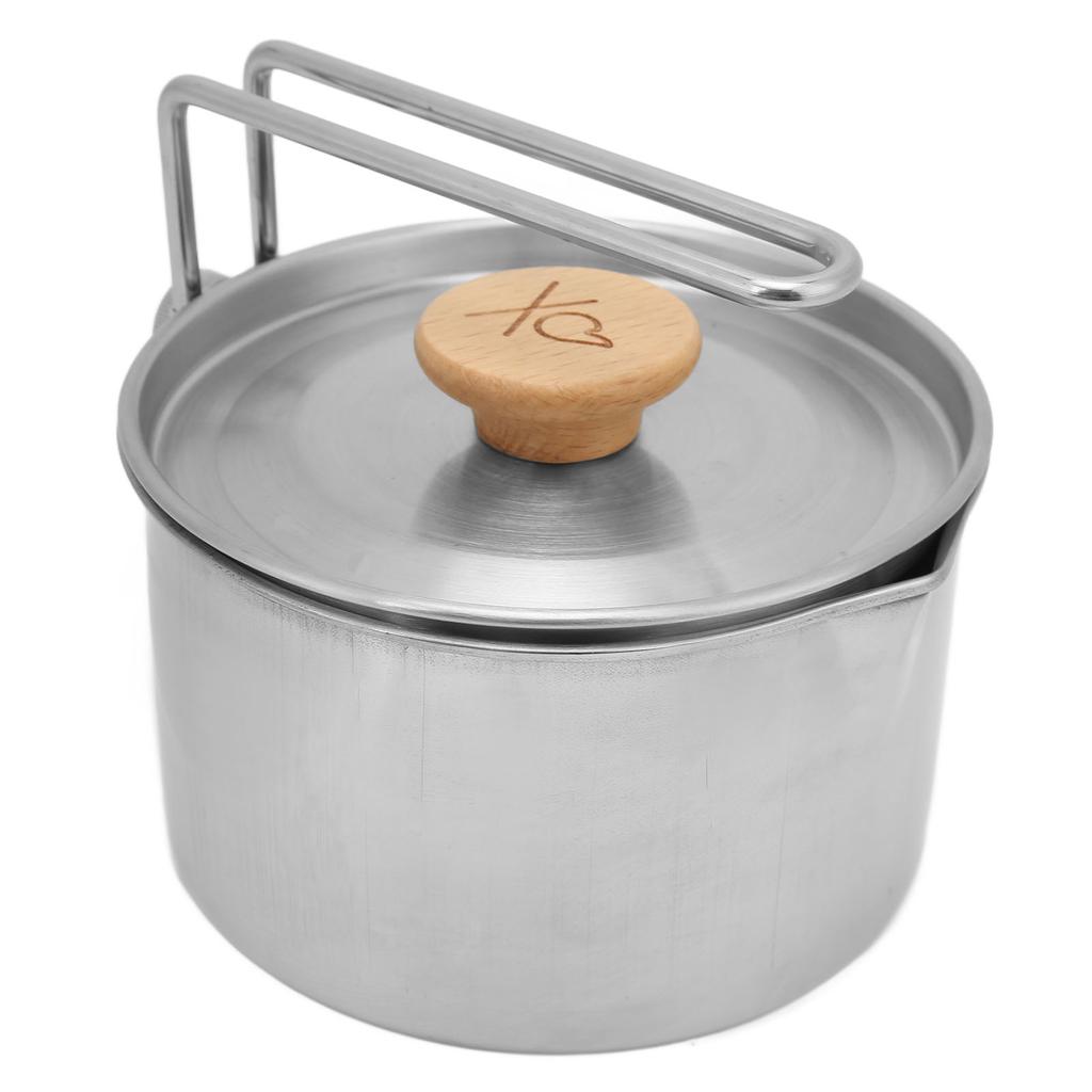 Multifunktionale Bento-Box Faltbarer Griff Edelstahl Lunchbehälter Outdoor-Kochgeschirr