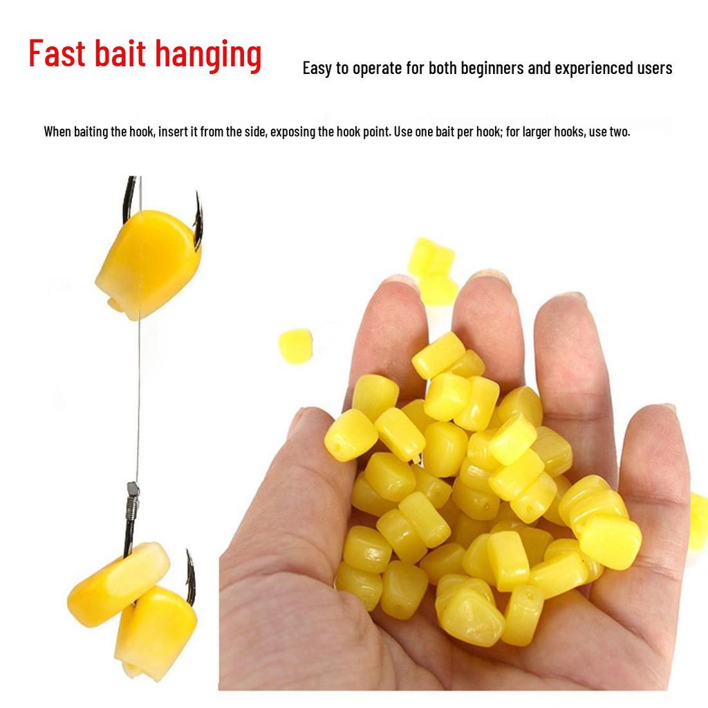 Zestaw do połowu karpia w stylu europejskim: Zestaw wędkarski 307 elementów z zatyczkami na haczyk kukurydziany, koralikami i krętlikami.