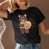 Women's T-Shirt Cute Bear Graphic Short Sleeve Round Neck Summer Spring Trendy 2025 Fast Ship