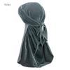 Fashion Fine Colorful Head Wrap Breathable Baotou Cap Chemotherapy Cap Muslim Hat Cute Cap In Women 'S