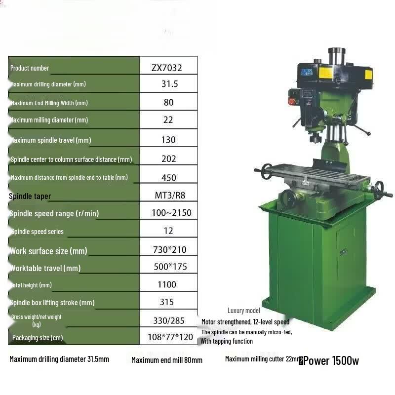 High-Precision Benchtop Drill Mill Machine