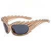 Fashion Wings Y2k Personality Ladies Sunglasses Cool Hip Hop Trend Suitable for Street Stage Party Accessories