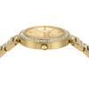 KARLI Set Scatola Braccialetto Orologio in Acciaio Inossidabile Tre Lancette Dorato &
