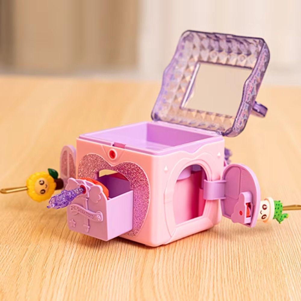 Zabawki edukacyjne Skrzynia skarbów Zabawka z zamkiem Klucz Biżuteria dla dziewczynek Zabawki Pudełko na biżuterię dla dziewczynek Zabawka dla dzieci