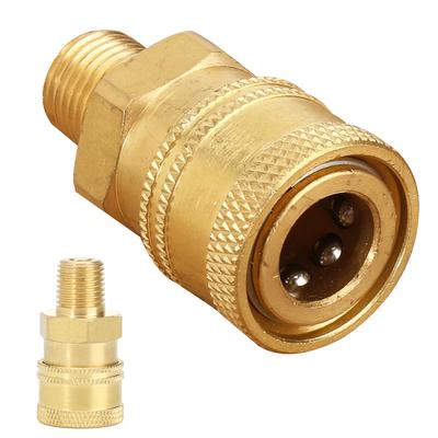 1pc New 1/4" Male (MNPT) Pressure Washer Brass Quick Connect Coupler Converter