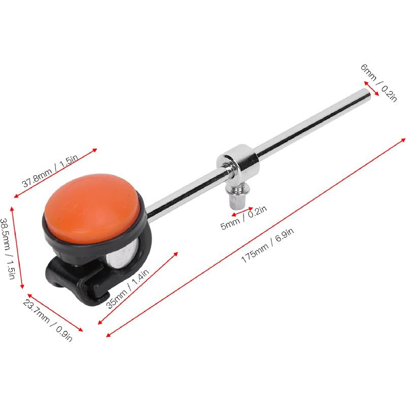 Drum Kit Accessories, Bass Drum Beater Hammer Sturdy Professional for Percussion Instrument