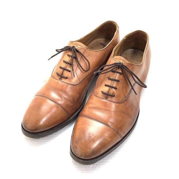 

Shipton & Heneage England Leather Straight Tip Cap Toe Shoes Brown 9E 27.5(USED)