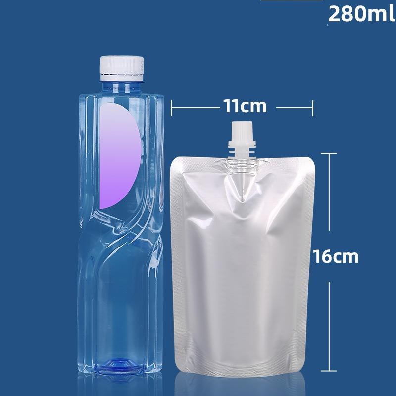 Aluminum Foil Self-supporting Suction Nozzle Bag Liquid Sorting Bags Self Operated Takeaway Packa Pouchs Packaging of Soybean Milk Beverage Sauce Bags