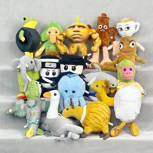 5 Pieces Italian Brain Lot Plush Toys, Brain Lot Plush Toys, Trallero, 5 Pieces, Gift, Internet Meme, Decoration, Birthday Gift (5 Pieces A)