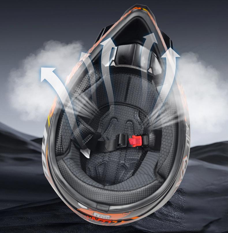 DOT Certified Off-Road Full-Face Helmet for Mountain Biking and Downhill Riding