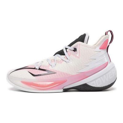 Li Ning Power 9 Premium Textile, Synthetic Leather, TPU Abrasion Resistant Breathable Mid Top Basketball Shoes Men's ABAS073-7