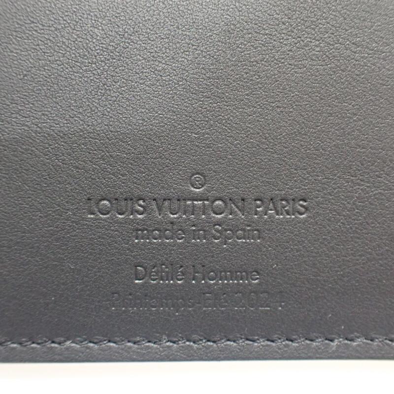 LOUIS VUITTON  M83190 Purse black/Silver Calfskin mens