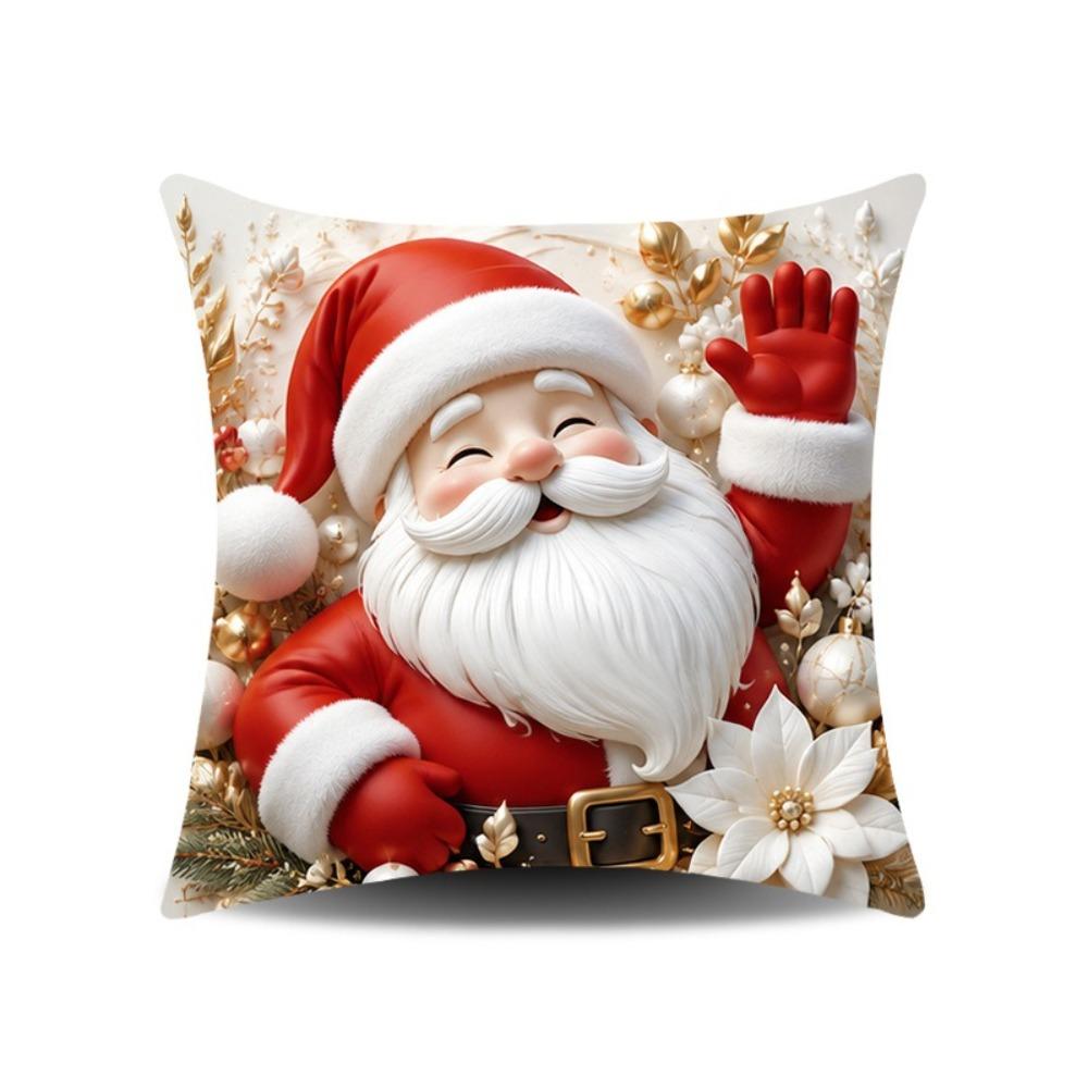 45x45cm Throw Pillow Covers Detachable Soft Christmas Themed Pillow Case  Home Indoor