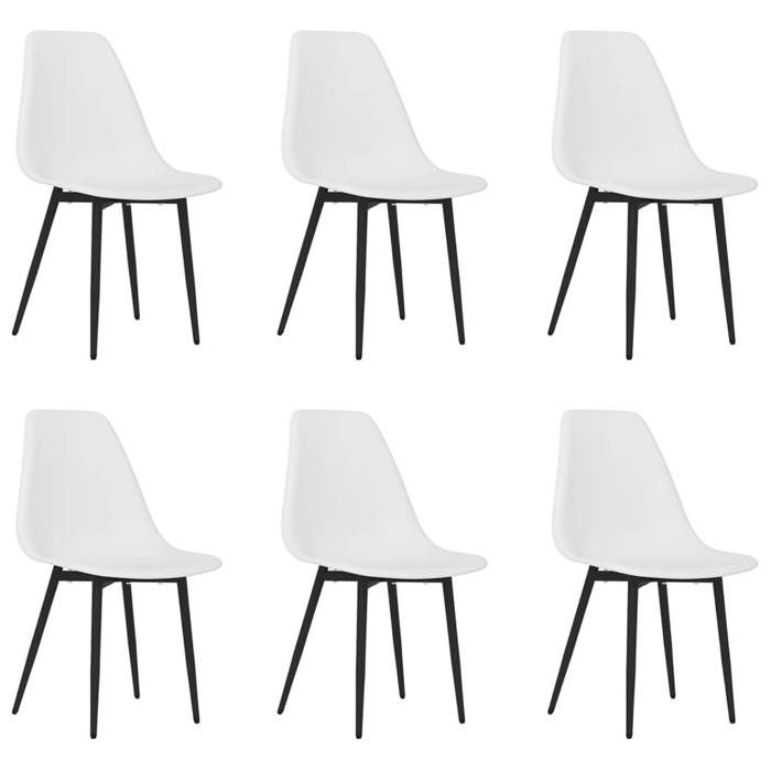 VidaXL Lot de 6 Chaises à Manger, Sièges à Dîner, Chaises de Repas, Meubles de de Salle à Manger Cuisine Maison Intérieur, 3082341